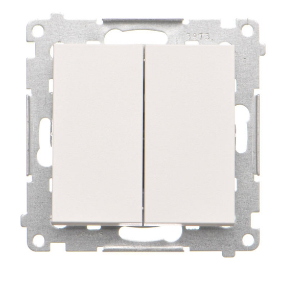 Łącznik jednobiegunowy + przycisk LED Simon 55