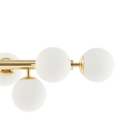 Lampa przysufitowa CUMULUS 3 złota KASPA