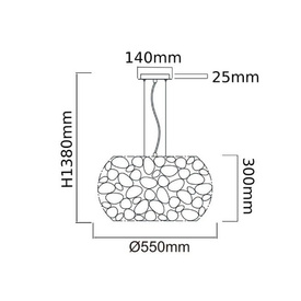 Lampa wisząca Carera Cromo OPEN DESIGN HIGHLIGHTS
