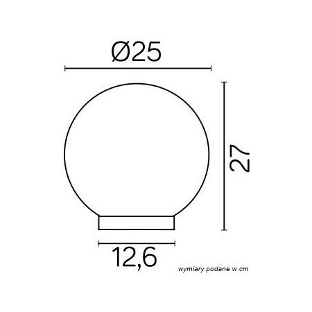 Lampa stojąca zewnętrzna Suma kula Alekule G 250 Z
