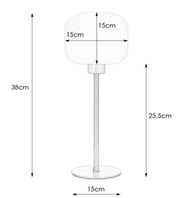 Lampa stojąca SOBER Small 1L Brushed Brass/White