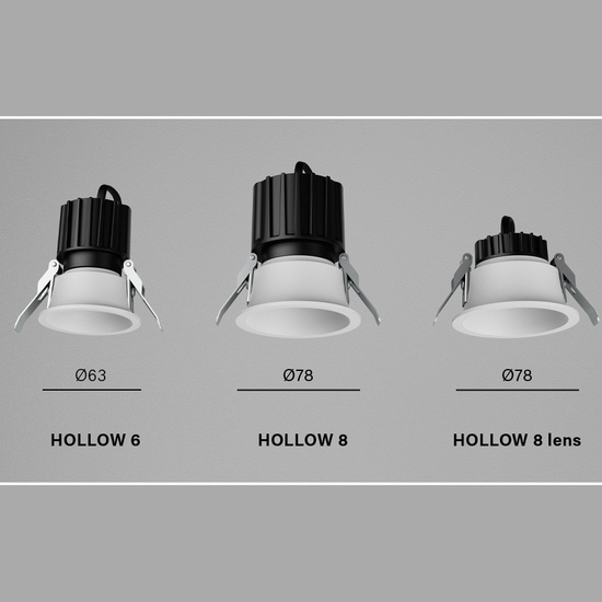 oprawa HOLLOW lens LED hermetic wpuszczana
