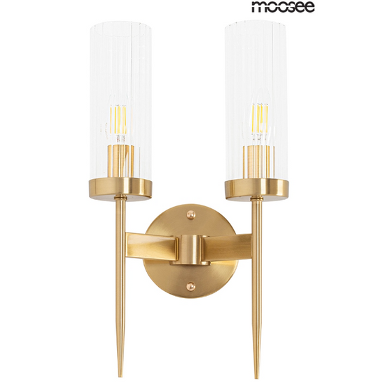 Kinkiet TORCH TWIN złoty Moosee