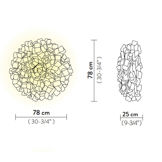 Plafon CLIZIA MAMA WHITE SLAMP