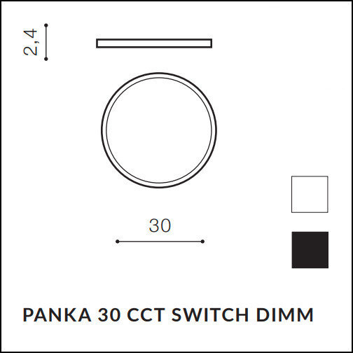 Plafon Panka 30 CCT SWITCH DIMM AZ5365