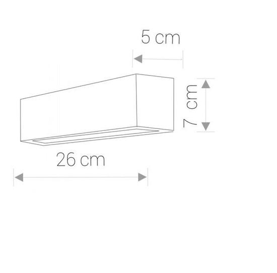 Kinkiet STRAIGHT LED S biały 6345 Nowodvorski