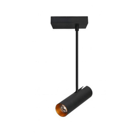 Reflektorek z ruchomym źródłem światła Lens Square 1 Black-Gold Azzardo