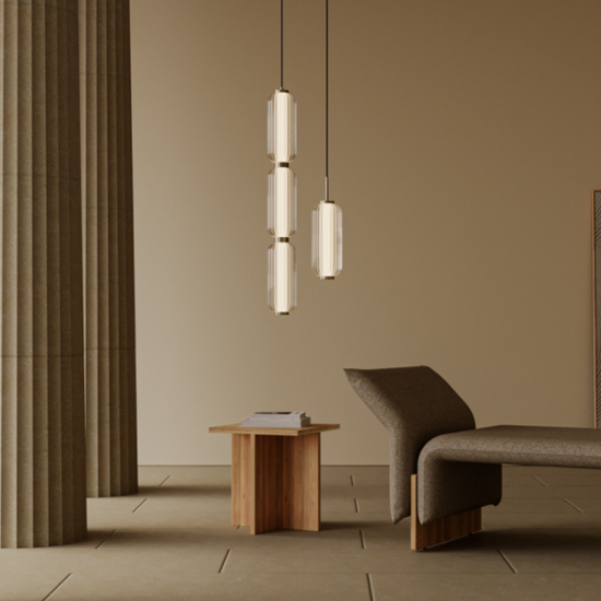 Lampa wisząca Elma starzone złoto C1312/S Aromas