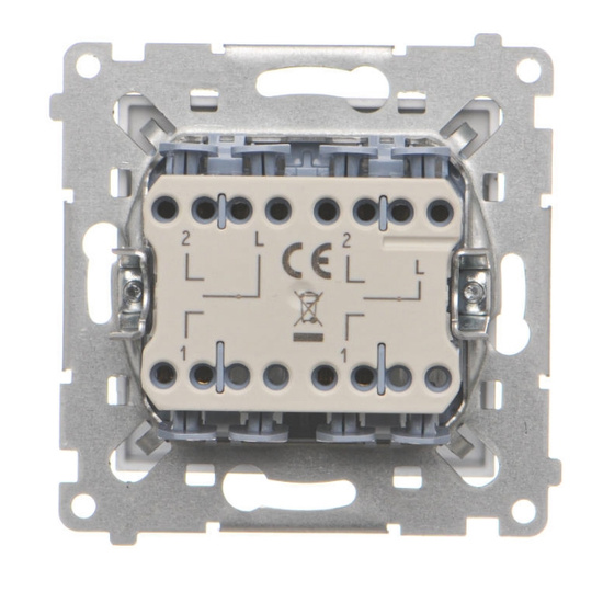 Łącznik żaluzjowy podwójny trójpozycyjny Simon 55