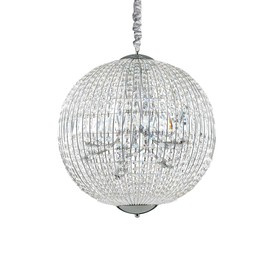 KRYSZTAŁOWA LAMPA WISZĄCA LUXOR SP12 116235 IDEAL LUX