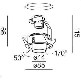 SWING next GU10 wpuszczany AQform