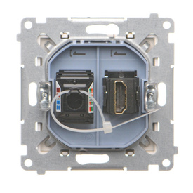 Gniazdo HDMI + komputerowe RJ45 kat.6. Simon 55