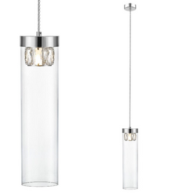 Lampa wisząca Gem srebrna ZUMA LINE P0389-01D-F4AC
