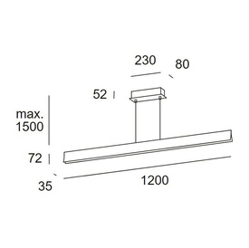 BRAVO zwieszany złoty 00-4926-F5-M1 Leds-C4 