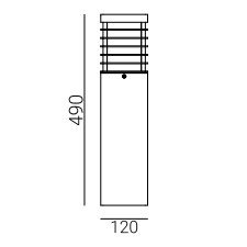 Słupek ogrodowy drewno impregnowane Halmstad Norlys art. 1403 cynk ogniowy