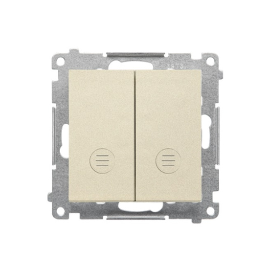 Łącznik krzyżowy podwójny z podświetleniem LED Simon 55 