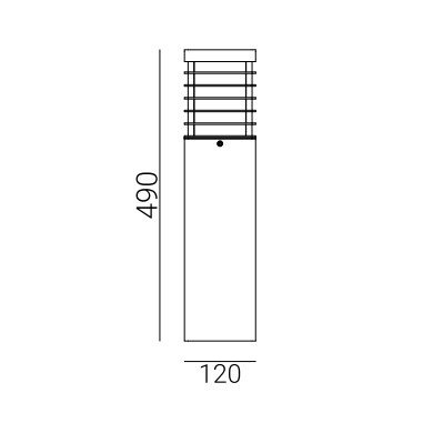 Słupek ogrodowy LED Halmstad Norlys art. 1489 czarny