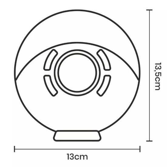Lampka nocna z radiobudzikiem Magic Fun Nilsen