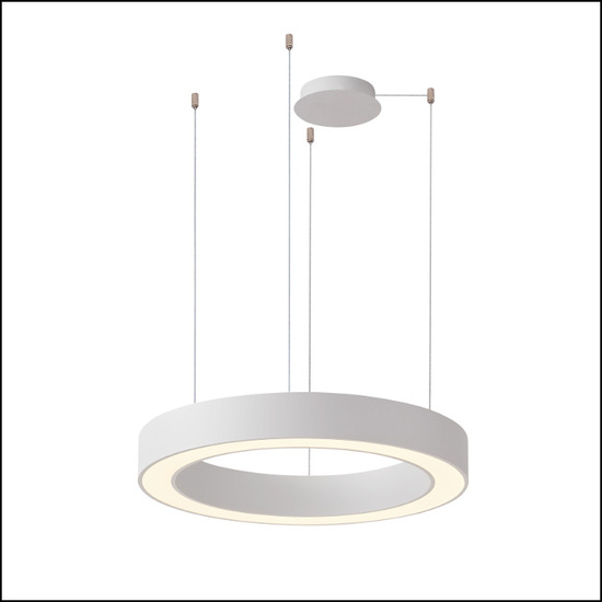 Biała lampa wisząca z pilotem Marco 120 CCT Azzardo AZ5052