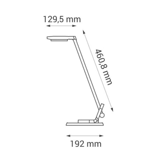 Lampka biurkowa LED Rita Nilsen srebrna