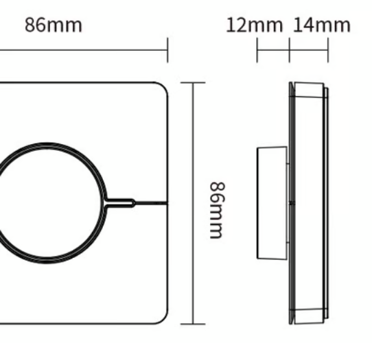 Pilot 1-strefowy CCT MiBoxer czarny (K0-B)