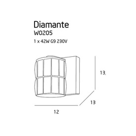 KINKIET DIAMANTE I W0205 MAXLIGHT