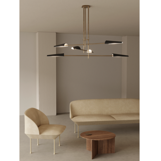 Lampa wisząca BION C1306/6/NEG Aromas 