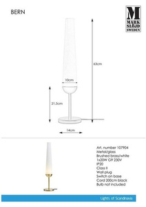 Lampka stołowa BERN 1L złota 107904