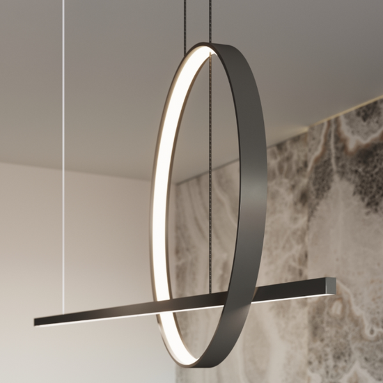 Lampa wisząca GLAD czarna 3000K Thoro Lighting 