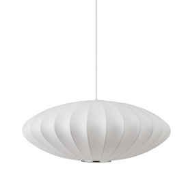 Lampa wisząca SILK FLAT biała 50 cm