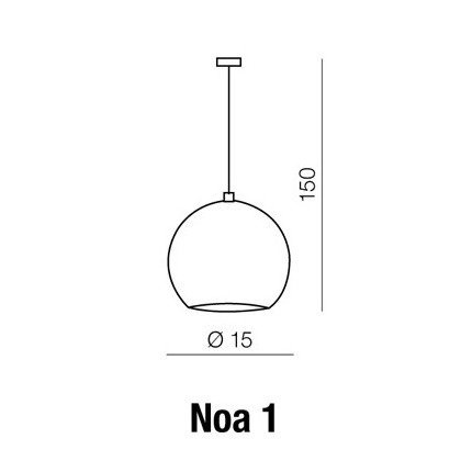 Lampa wisząca Noa chrom Azzardo