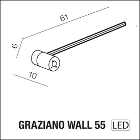 KINKIET GRAZIANO 55 3000K Azzardo AZ5448