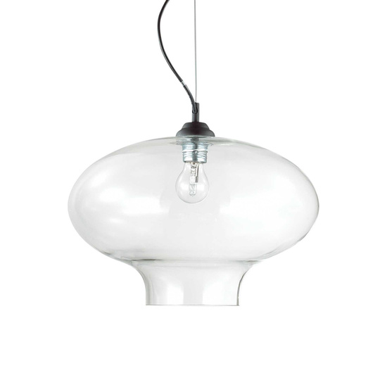 LAMPA WISZĄCA BISTRO SP1 ROUND TRANSPARENTNA 120898 IDEAL LUX