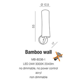Kinkiet Bamboo Wall MB-8036-1 Azzardo