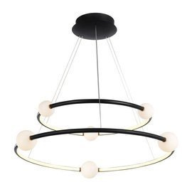 Lampa wisząca Lozanna czarna PND-20112035-2A-BL Italux