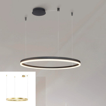 Ściemnialna Lampa wisząca Halo 150 CCT Gold Azzardo + pilot w zestawie