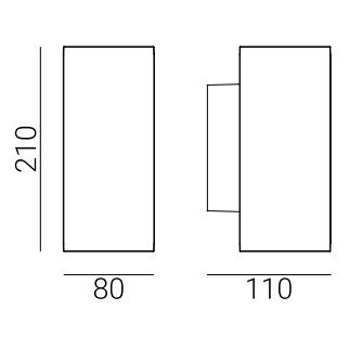 Kinkiet zewnętrzny Sandvik art 1730 aluminium