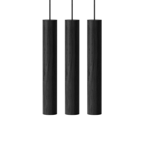 Lampa wisząca Chimes Cluster 3 czarny dąb UMAGE
