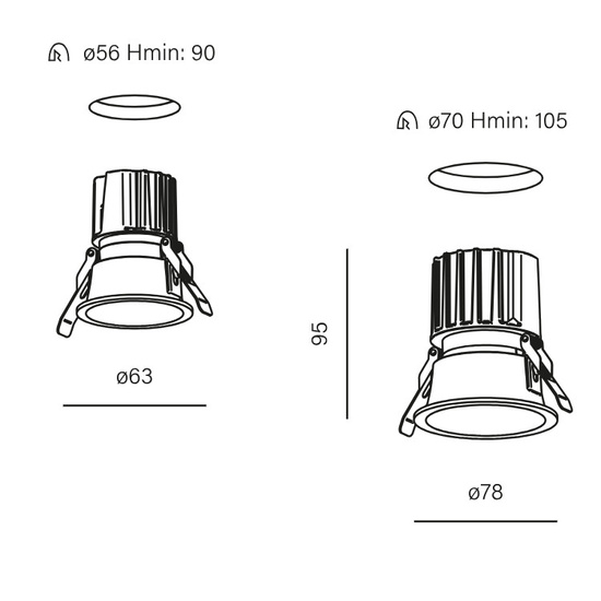 Oprawa HOLLOW LED hermetic wpuszczany AQform