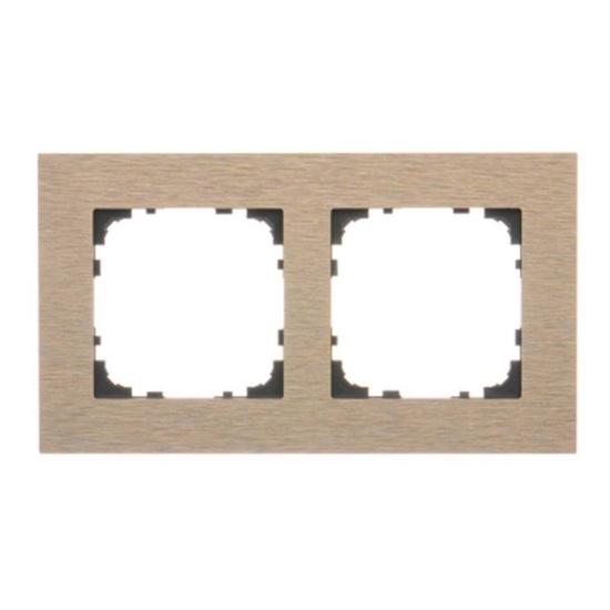 Ramka metalowa dwukrotna Simon 55 Nature