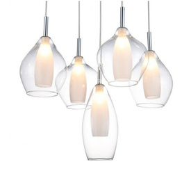 Lampa wisząca do wysokich pomieszczeń Amber Milano Clear Azzardo
