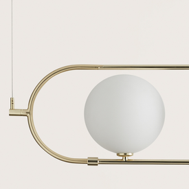 Lampa wisząca Abbacus starzone złoto C1258 Aromas