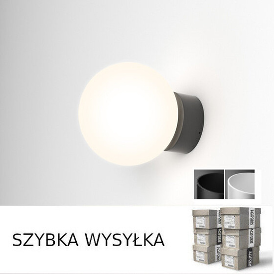 KINKIET MODERN BALL simple midi LED hermetic AQFORM 