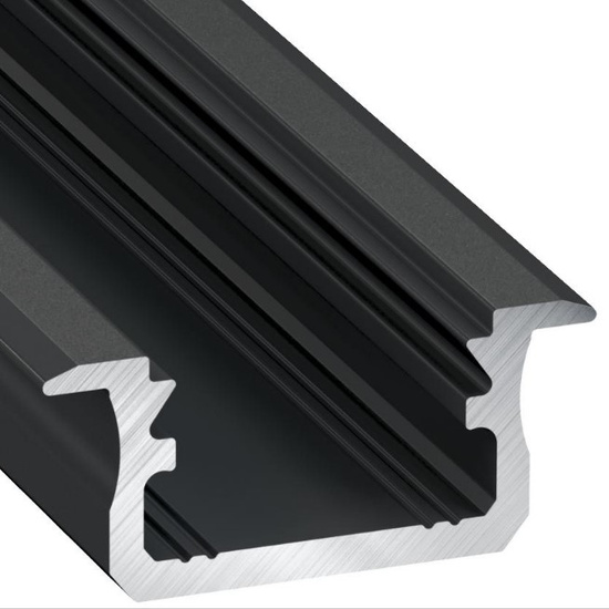 Profil wpuszczany czarny anodowany typ B 2 metry