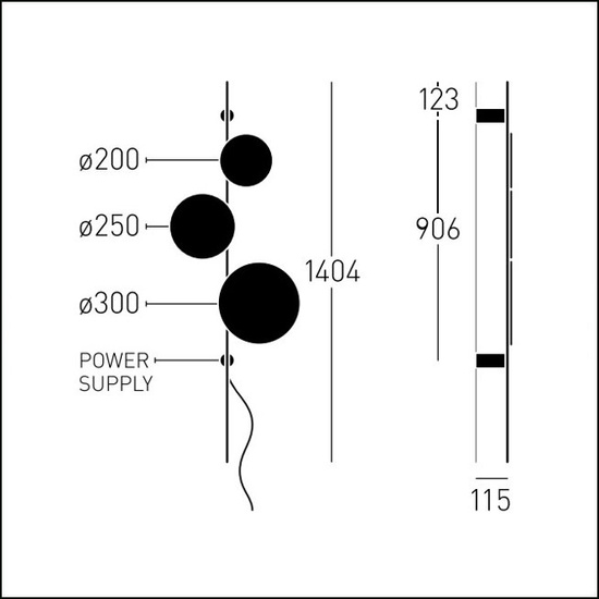 Kinkiet Ambiente A II K 3000K z przewodem do kontaktu CHORS