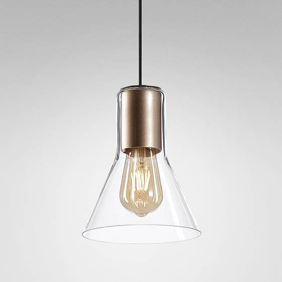 LAMPA WISZĄCA MODERN GLASS Flared TP E27 230V AQFORM