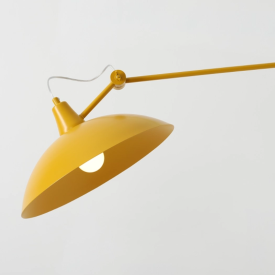 Kinkiet na wysięgniku musztardowy MELOS 808PL_G14 ALDEX