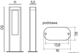 Słupek ogrodowy EVO GL15402 SU-MA