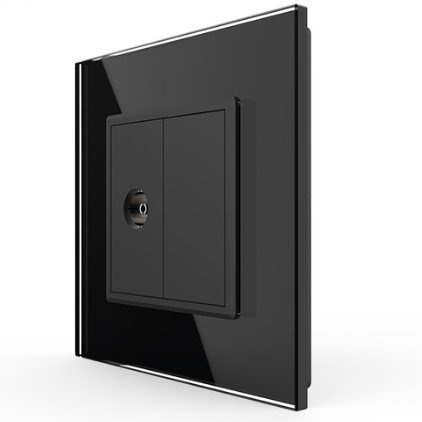 WA-1-62 Moduł gniazda telewizyjnego LIVOLO  czarny