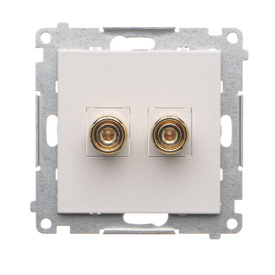 Gniazdo głośnikowe pojedyncze Simon 55